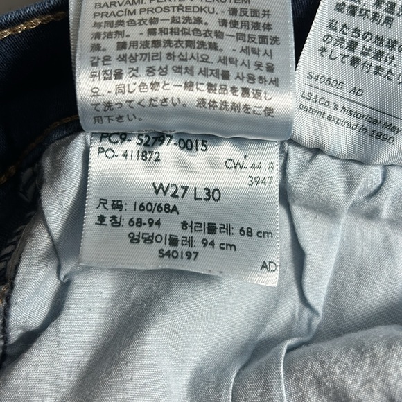 Levi’s 720 High Rise Super Skinny Women’s Jeans Dark Wash US Size 27 - Picture 12 of 12